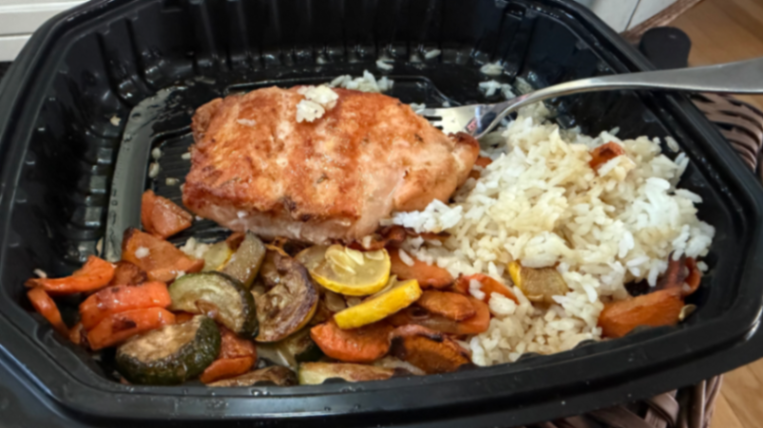 Honey glazed salmon